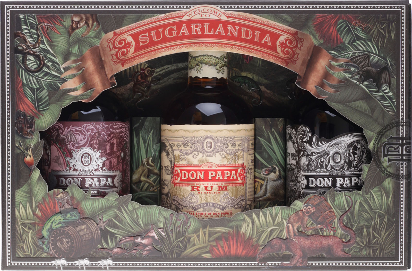 Don Papa Premium Tasting Set 3 X 0 2 Liter 42 66 Vol