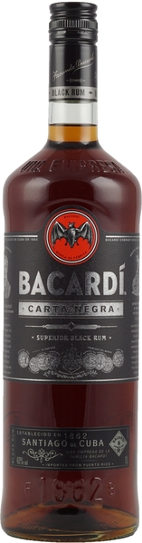 Bacardi Carta Negra Guter Dark Rum Als 1 Liter Flasche Von Bacardi