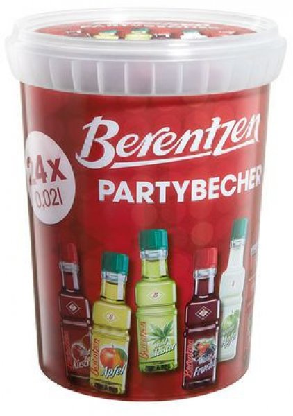 Berentzen Minis Partybecher 24 x 0,02 Liter 15 - 18 % V