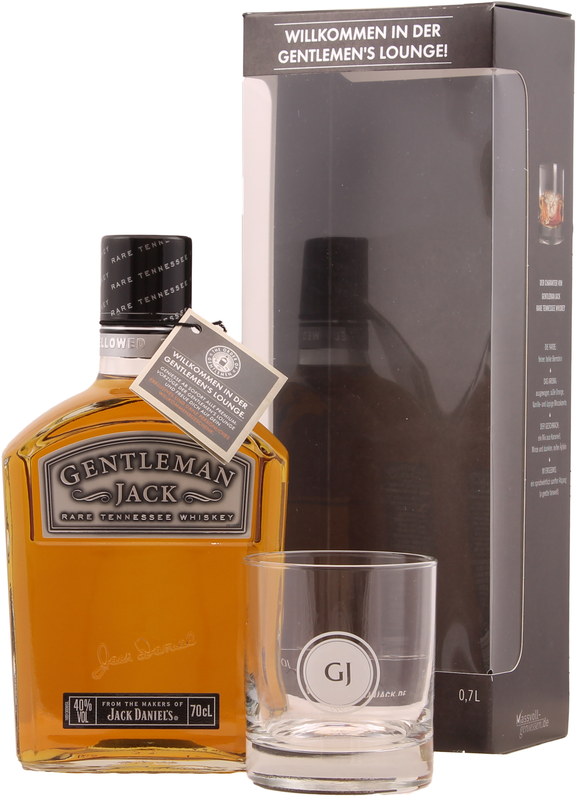 Gentleman Jack Geschenkset mit einem Glas von Jack Daniels