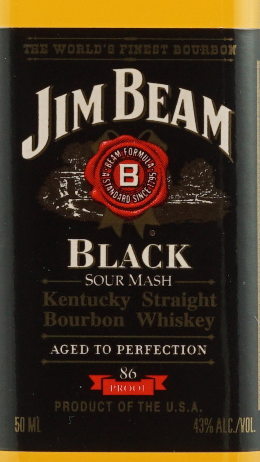 Jim Beam Black Miniatur mit 0,05 Liter und 43 Vol.