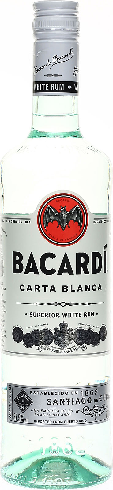 Liter-Flas als 0,7 Blanca Bacardi Der White - Carta Rum