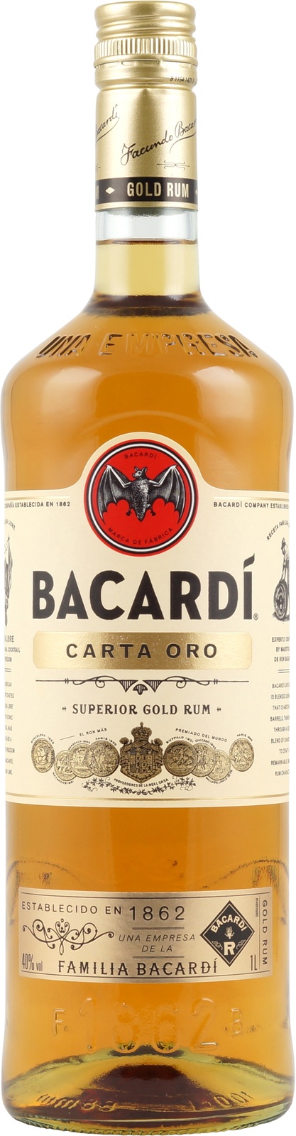 Bacardi Oro Rum Oder Auch Bacardi Gold Rum In Der 1 0 Liter Flasche