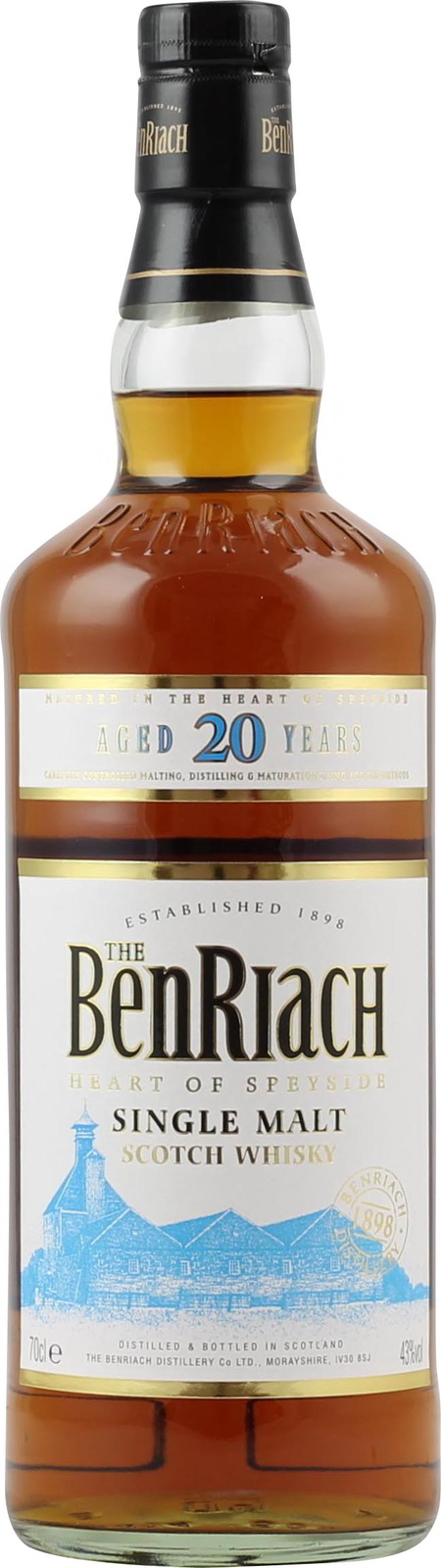 Benriach 20 Jahre Whisky in der 700 ml Flasche mit 43 % ...