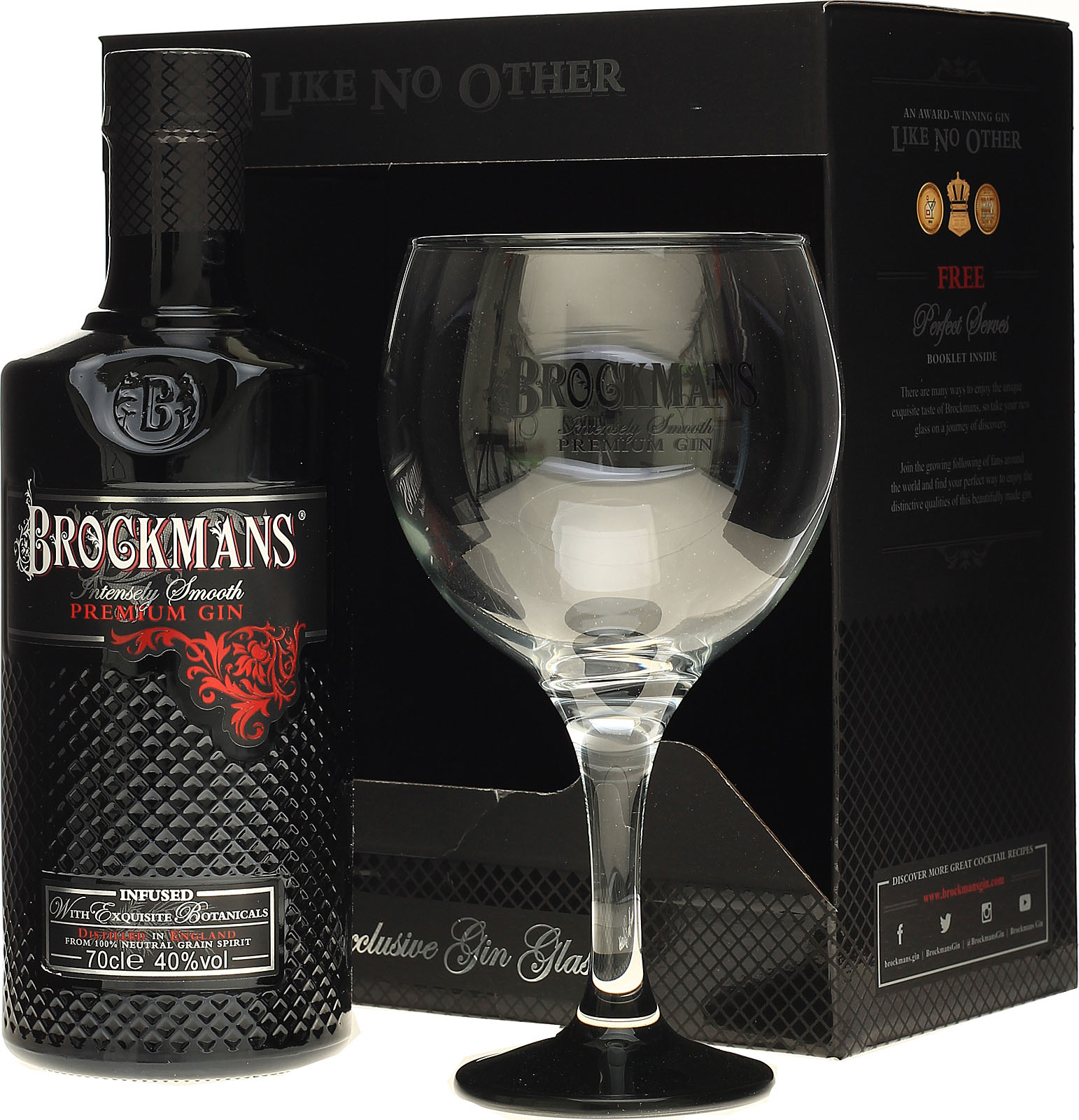 Smooth Gin Premium-Gin Geschenkset, Intensely Brockmans