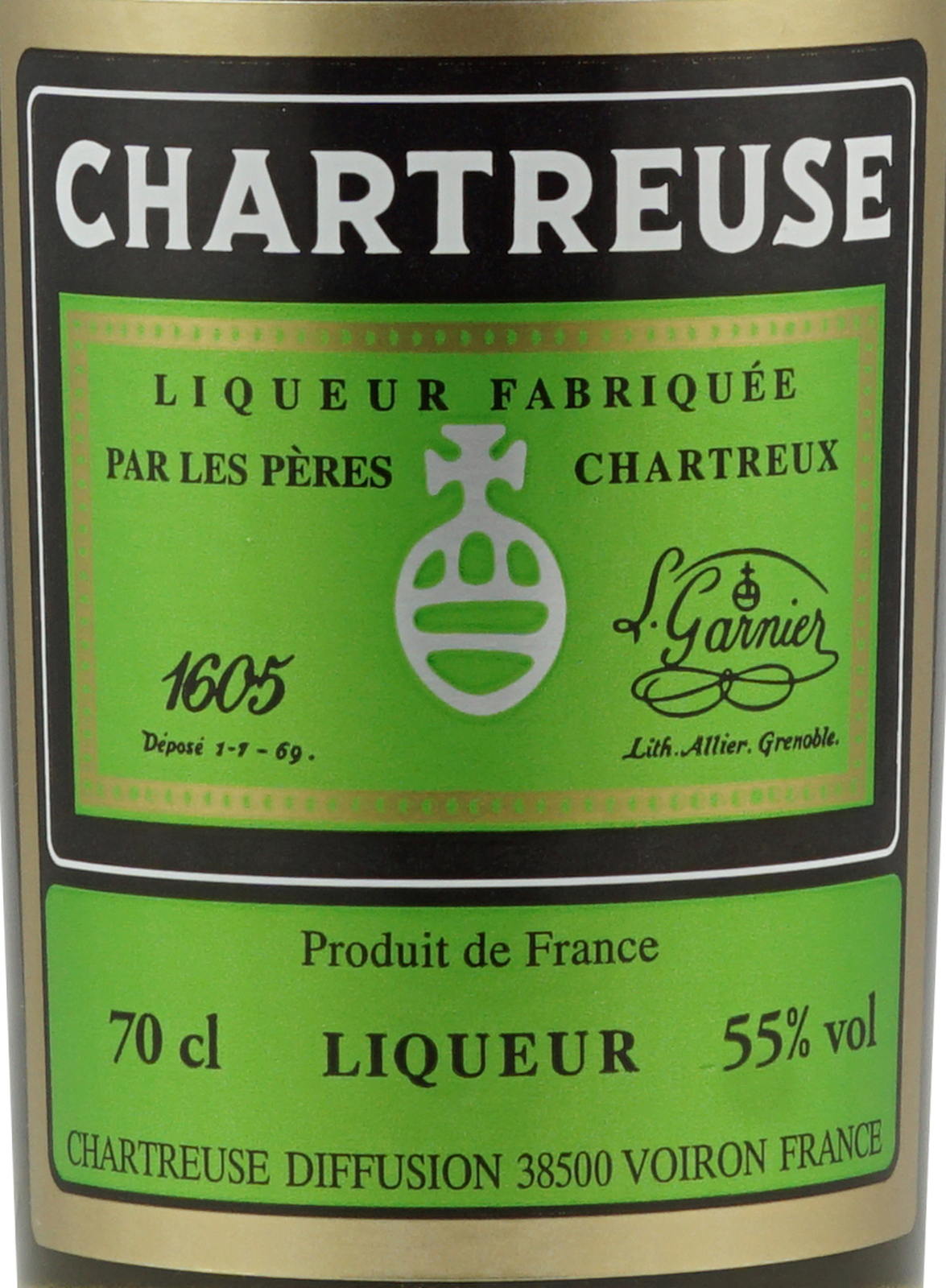 Chartreuse Grün (Verte) Likör 0,7 Liter 55 % im Shop 