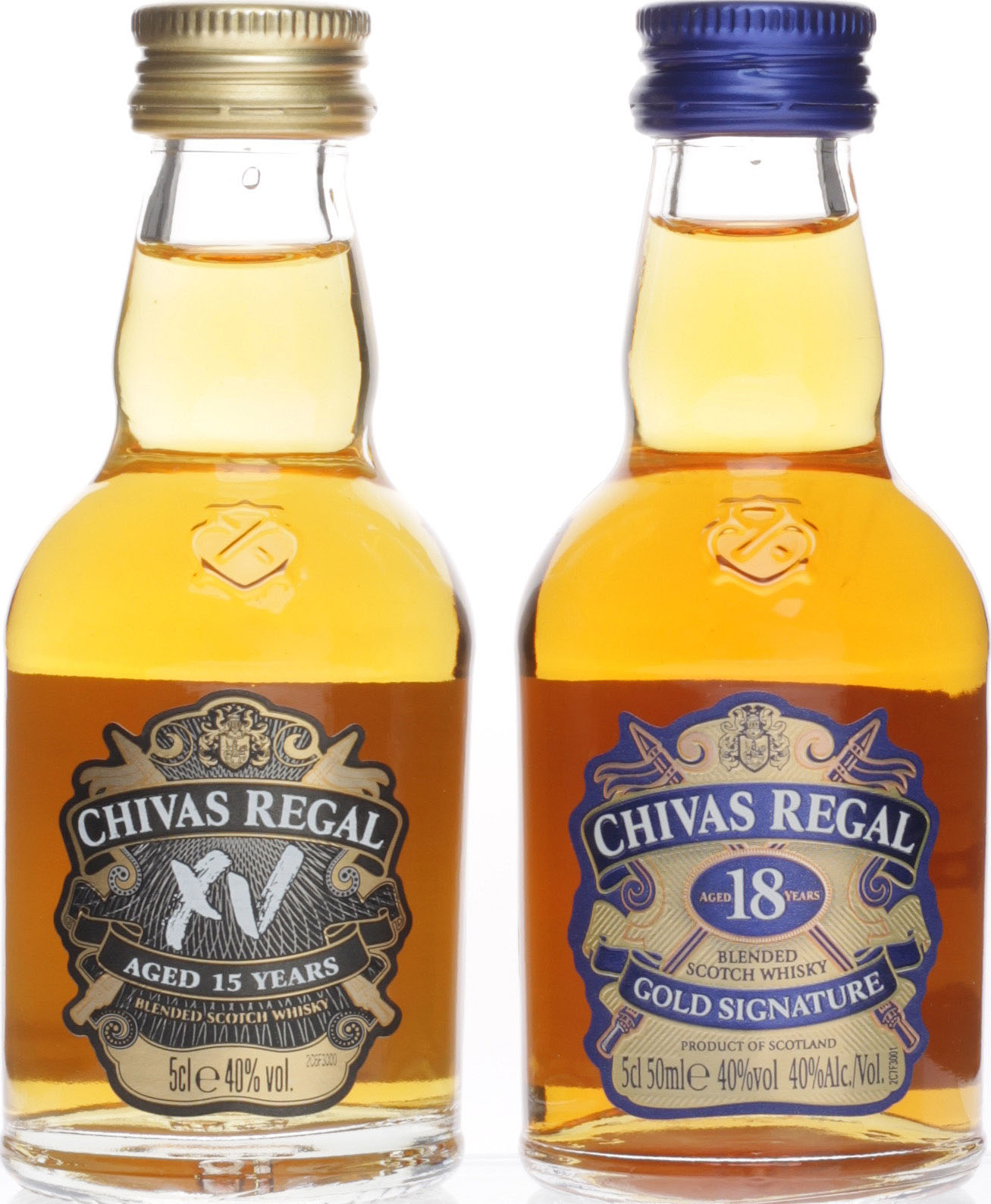 Chivas Regal 12 Jahre 0,7 Liter + Chivas 15 0,05 Liter ...