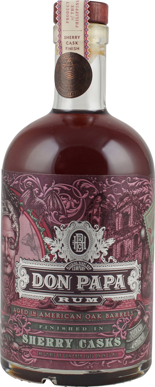 Don Papa Sherry Cask Finish, Rum 45% vol. 0,7l India