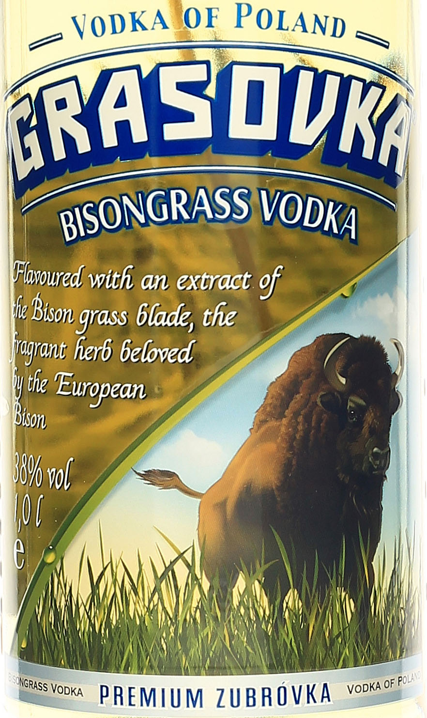 Bison Liter 1 Büffelgras Grasovka Grass Vodka hier mit
