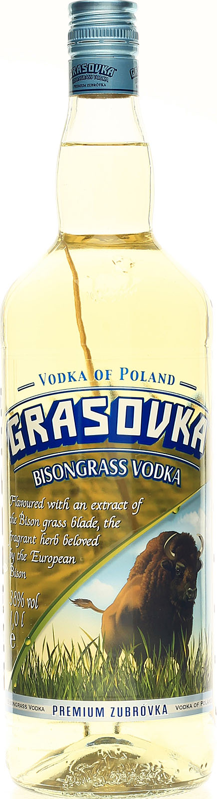 Grasovka Bison hier 1 Vodka Grass Liter Büffelgras mit
