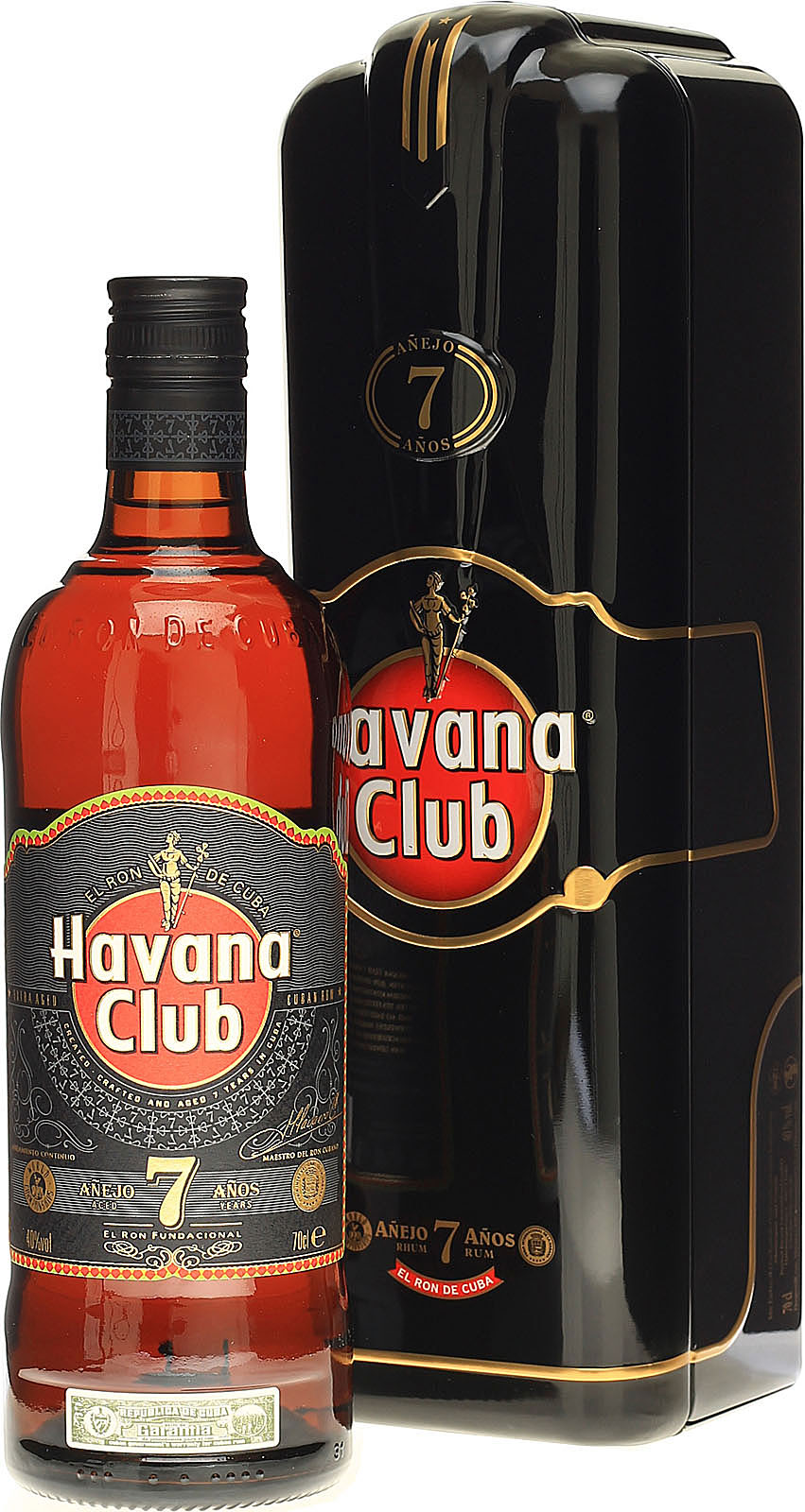 Havana Club 7 der kommt 7l mit und in Jahre Metallbox 0