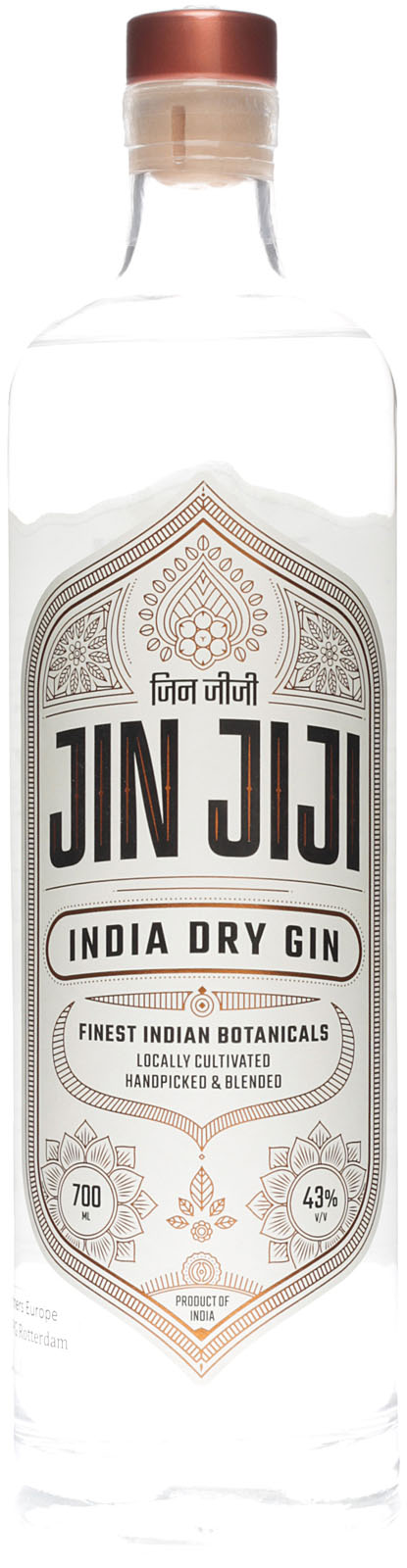 Jin JiJi India Dry Gin 43 Shop Liter 0,7 % kauf im Vol