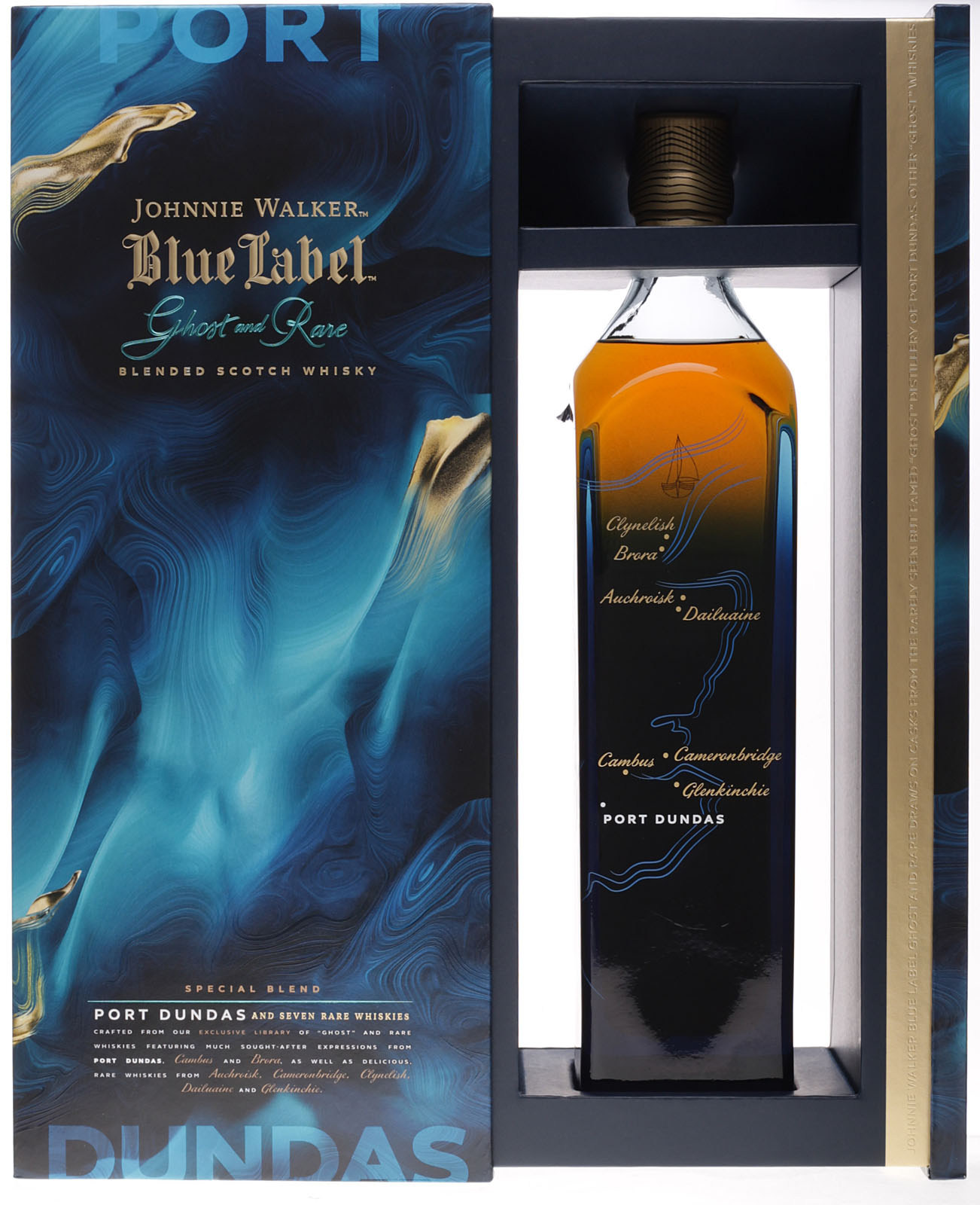 Johnnie Walker Blue Label Ghost And Rare Port Dundas Ka 4046