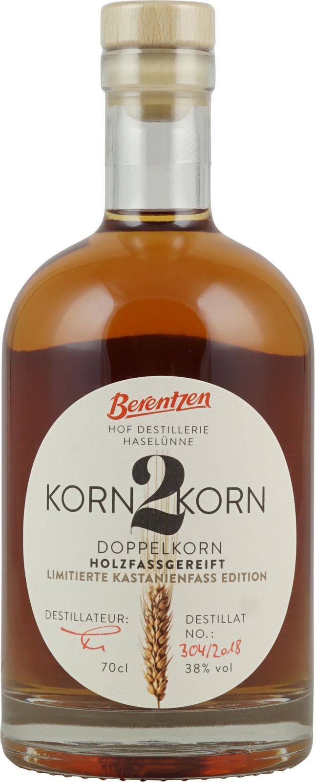 % 0,7 Korn2Korn Kastanie Liter K Vol., im Doppelkorn 38