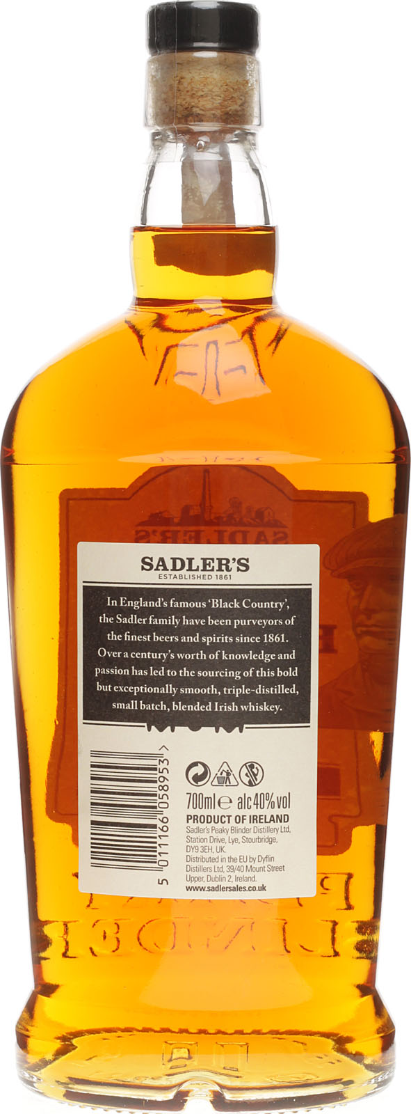 Peaky Blinder Irish Liter Whisky Vol. 40 % Shop 0,7 im