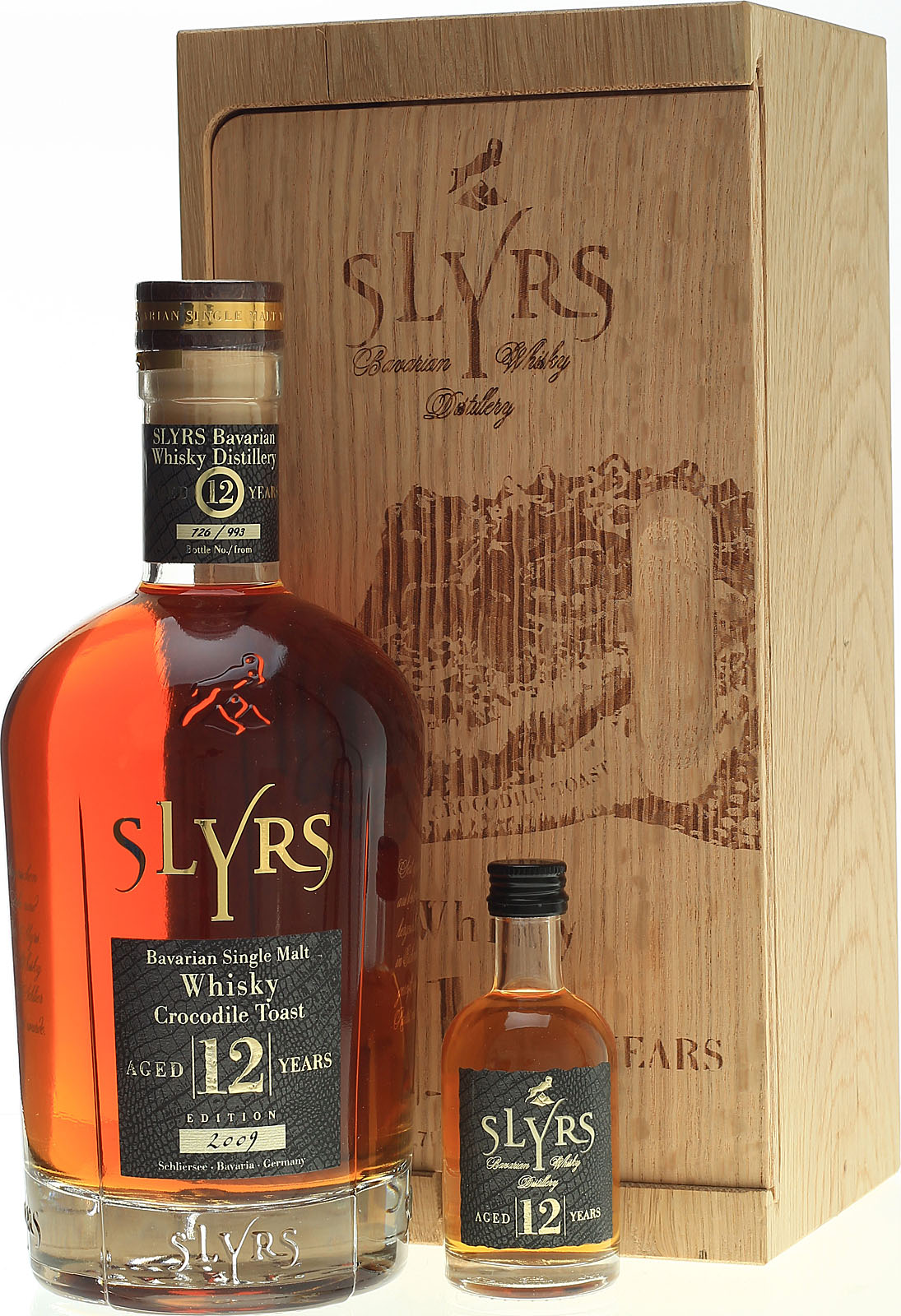 Slyrs Bavarian Single Malt Jahre 12 Holzkiste in Whisky