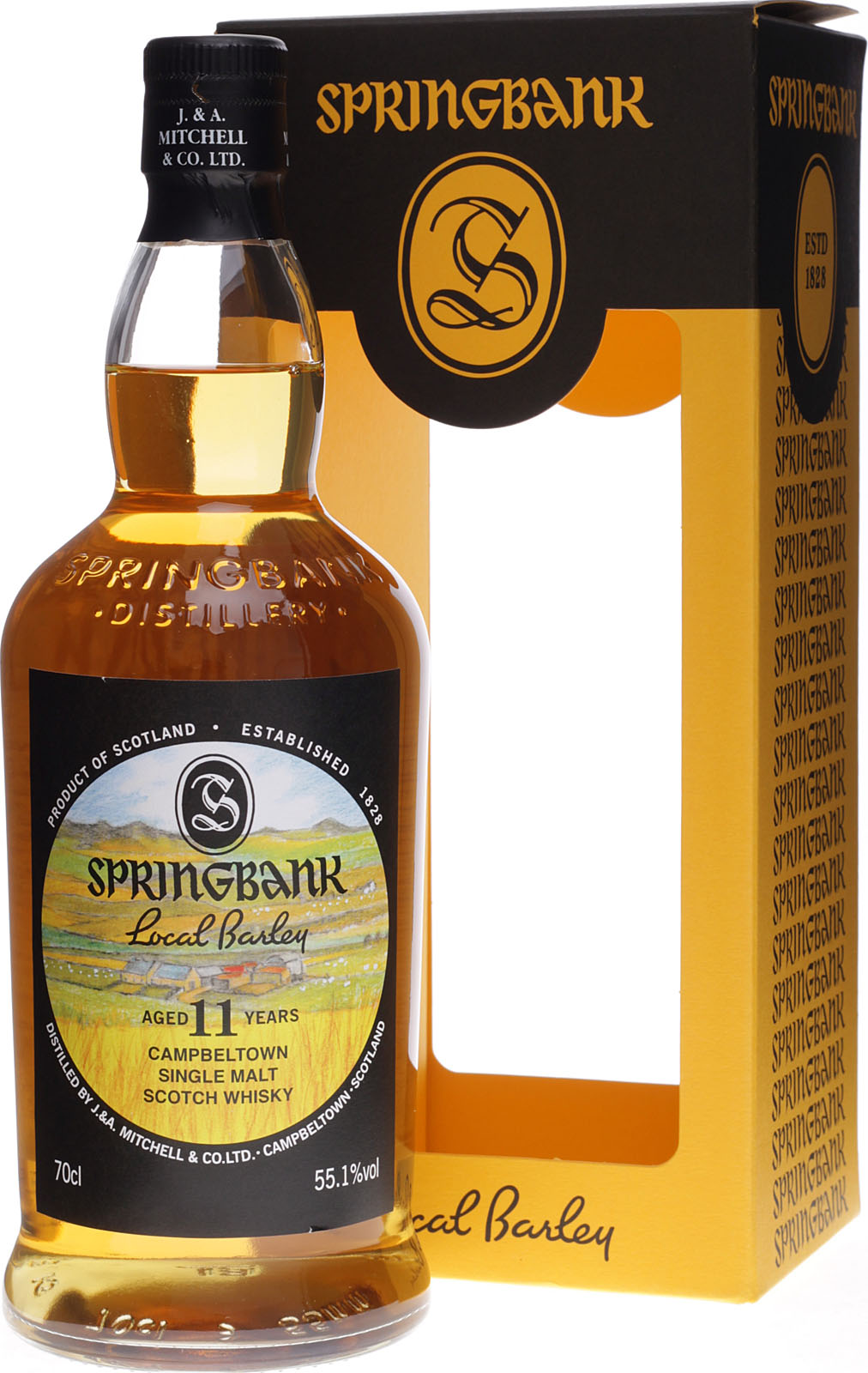 Springbank Local Barley Whisky 11 Jahre mit 0,7 Liter
