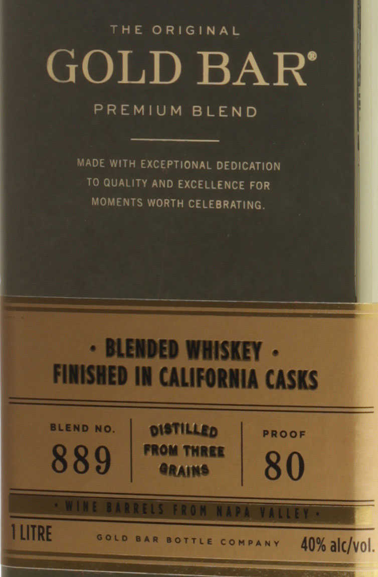 The Original Gold Bar Wine Cask Finished California